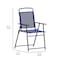 Flash Furniture Navy Folding Sling Patio Chairs with Armrests, 2PK 2-GM-SC098-NV-GG - alternate 10